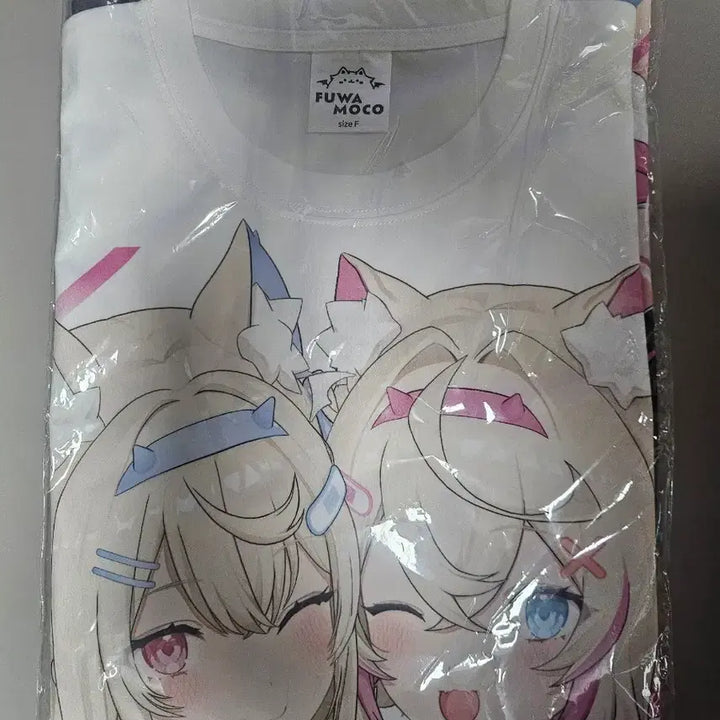 [BUNJANG] Hololive Fuwamoco Full Graphic T-Shirt / 후와모코 풀그래픽 티셔츠 홀로라이브
