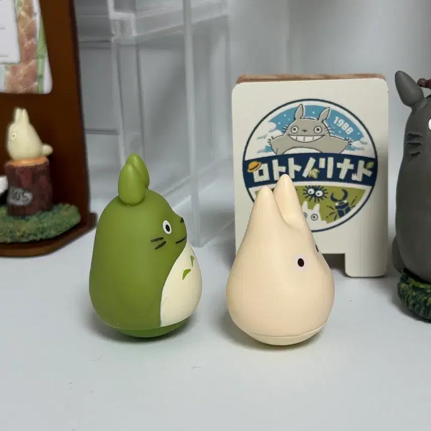 [BUNJANG] Studio Ghibli My Neighbor Totoro Otodake Set (Green Totoro + Small Totoro) / 지브리) 토토로 오뚜기 2종 일괄 (녹토+소토)
