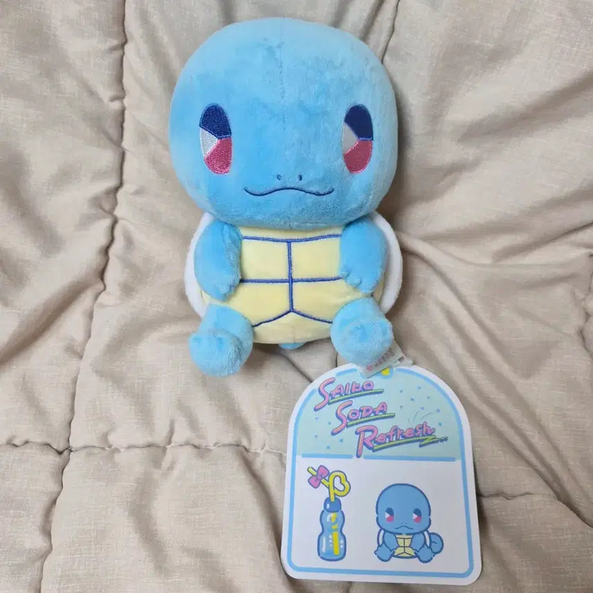 [BUNJANG] Pokemon Psyco Soda Refreshing Doll Plush - Featuring Various Characters / 꼬부기 판매) 포켓몬 사이코 소다 미네랄 사이다 리프레쉬 인형 부산 팝업 피츄 라이츄 뮤 이상해씨 고라파덕 플러시 마이농 팽도리 알로라 식스테일 지라치 마릴 애버라스 토게피 먹고자