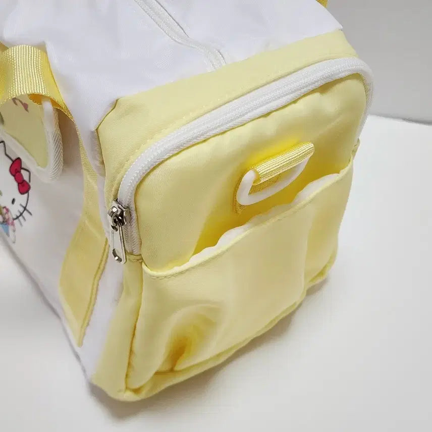[BUNJANG] Sanrio Hello Kitty Tote Bag Yellow/White / 새상품) 산리오 헬로키티 토트백 옐로우/화이트 가방_키티 보스턴백 굿즈 숄더백 여름휴가 실용굿즈