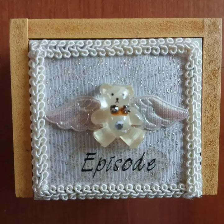 [BUNJANG] Vintage Mini Jewelry Box with Bear and Wings Accent / (최종특별할인)고전 빈티지 쥬얼리 미니사이즈 보관함