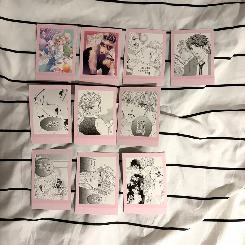 [BUNJANG] Ouran High School Host Club Original Art Pashacards - Tamaki, Kyouya, Hikaru, Kaoru, Mori - 10 Card Bundle Set / 오란고교 사교클럽 원화 파샤 10종 일괄 타마키 쿄우야 히카루 카오루 모리