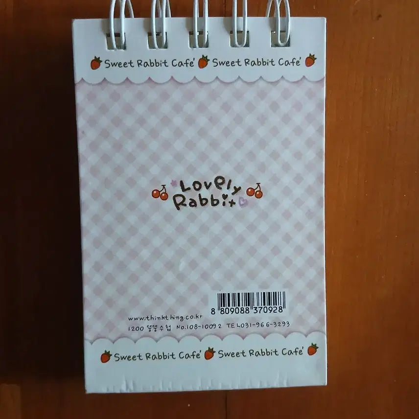 [BUNJANG] Vintage Lovely Rabbit Pink Notebook / (토일할인)고전 빈티지 러블리 토끼 핑크 수첩