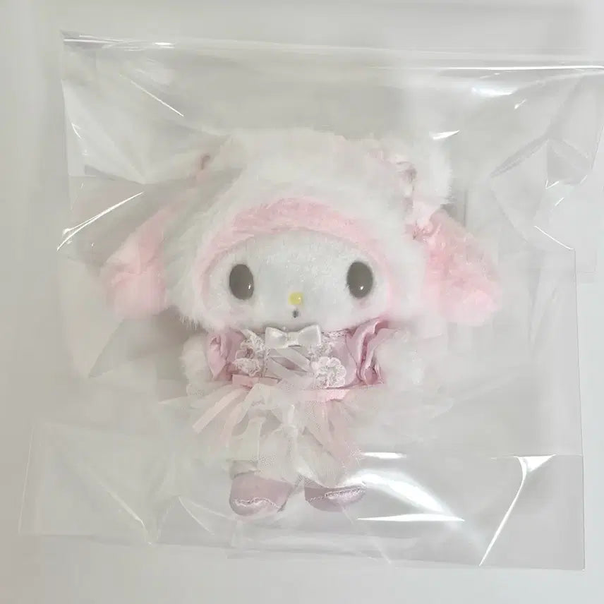 [BUNJANG] Sanrio My Melody Ballerina Shiro Neko Mascot Doll Keychain / 새상품) 마이멜로디 발레리나 시로네코 마스코트 인형 키링