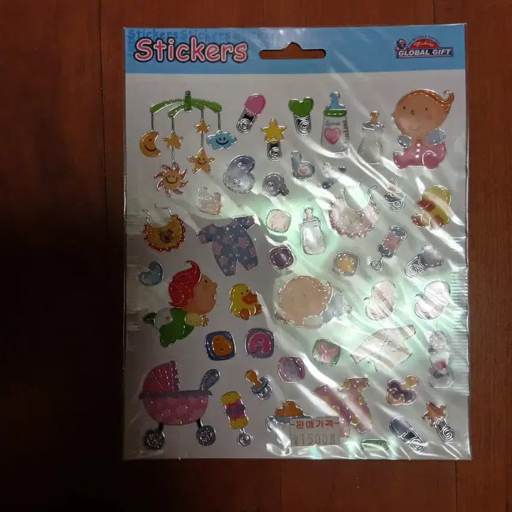 [BUNJANG] Vintage Baby Illustration Stickers Sealed New Product / 고전 아기 그림 스티커 미개봉 새상품