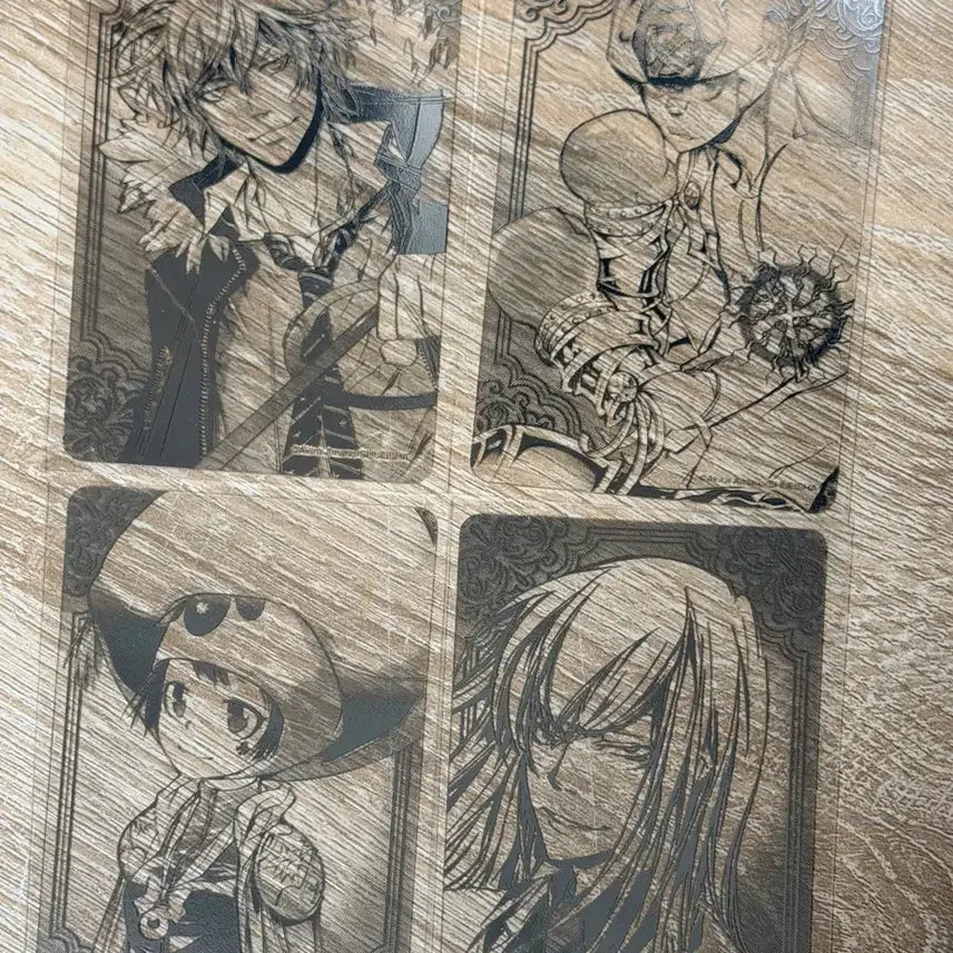 [BUNJANG] Reborn! Original Art Clear Card Set Dino, Uni, Squalo, Ryohei / 가정교사 히트맨 리본 가히리 원화 클리어 카드 디노 유니 스쿠알로 료헤이