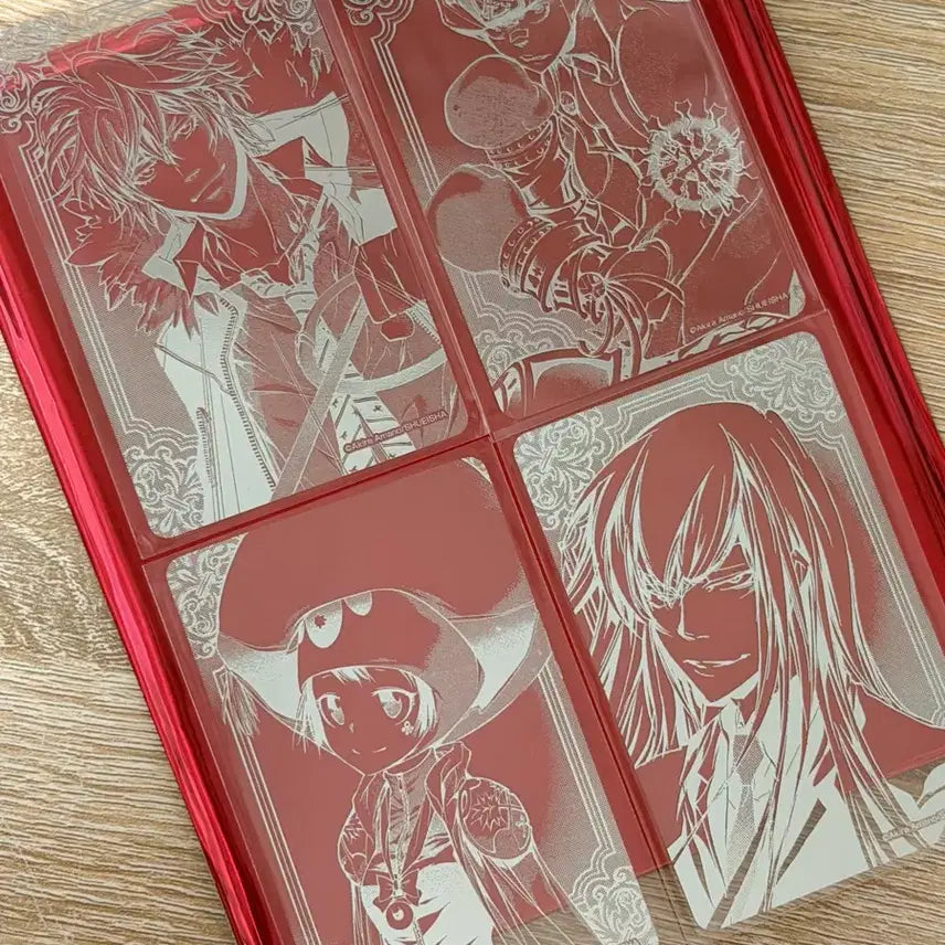 [BUNJANG] Reborn! Original Art Clear Card Set Dino, Uni, Squalo, Ryohei / 가정교사 히트맨 리본 가히리 원화 클리어 카드 디노 유니 스쿠알로 료헤이