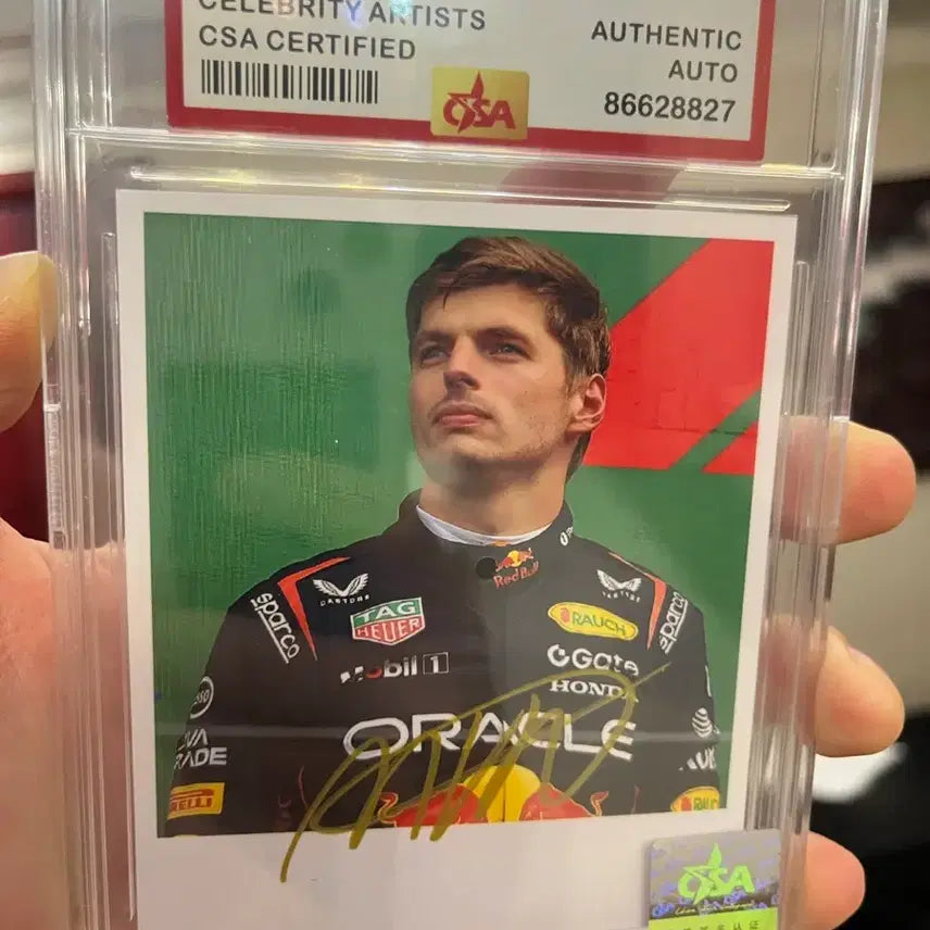 [BUNJANG] Max Verstappen Signed Photocard with CSA Certified Case / 막스 베르스타펜 친필싸인 포토카드  | CSA 인증 케이스 포함 | 소장용 최상급
