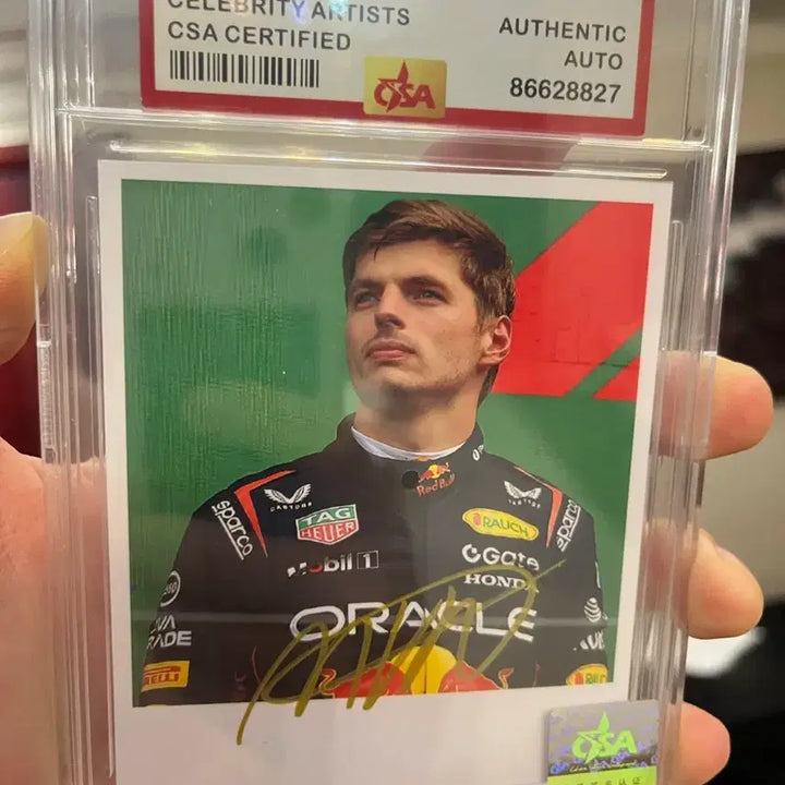 [BUNJANG] Max Verstappen Signed Photocard with CSA Certified Case / 막스 베르스타펜 친필싸인 포토카드  | CSA 인증 케이스 포함 | 소장용 최상급