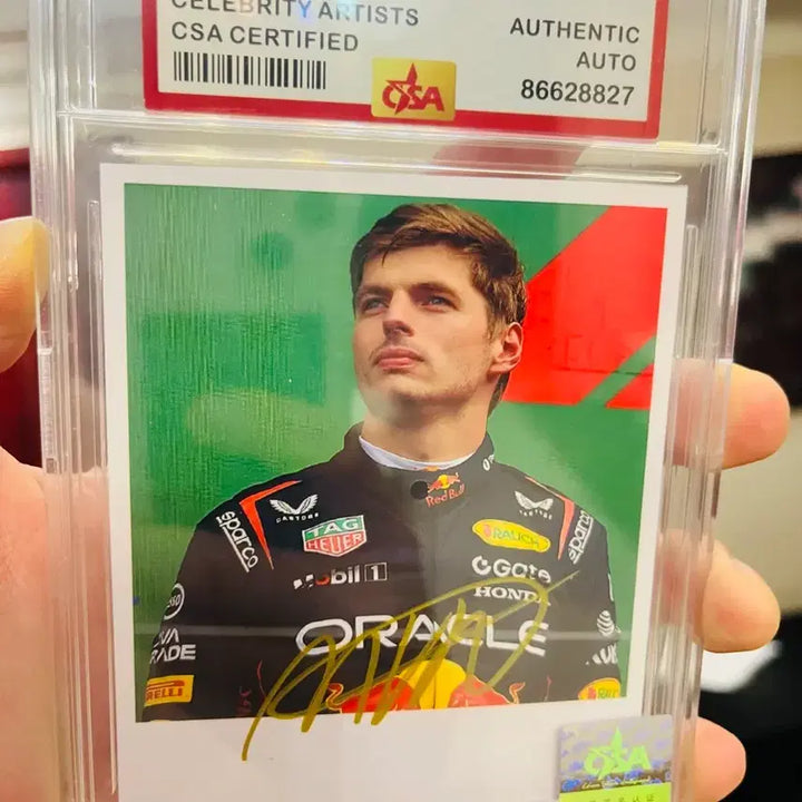 [BUNJANG] Max Verstappen Signed Photocard with CSA Certified Case / 막스 베르스타펜 친필싸인 포토카드  | CSA 인증 케이스 포함 | 소장용 최상급