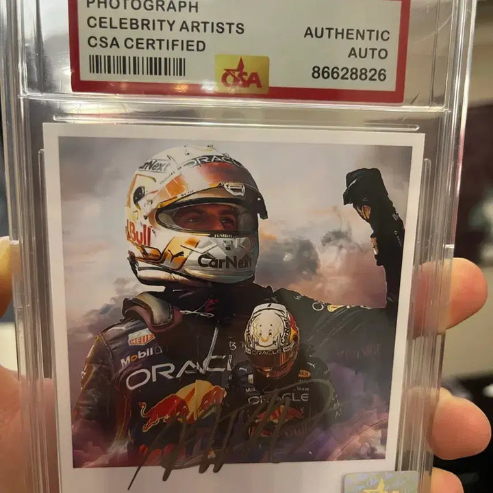 [BUNJANG] Max Verstappen Signed Photocard / 막스 베르스타펜 친필싸인 포토카드  | CSA 인증 케이스 포함 | 소장용 최상급