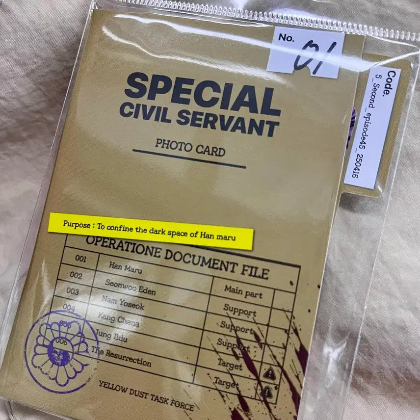 [BUNJANG] Special Duty Officer Photocard Set (Sealed) / 별정직공무원 포토카드 세트 미개봉 양도