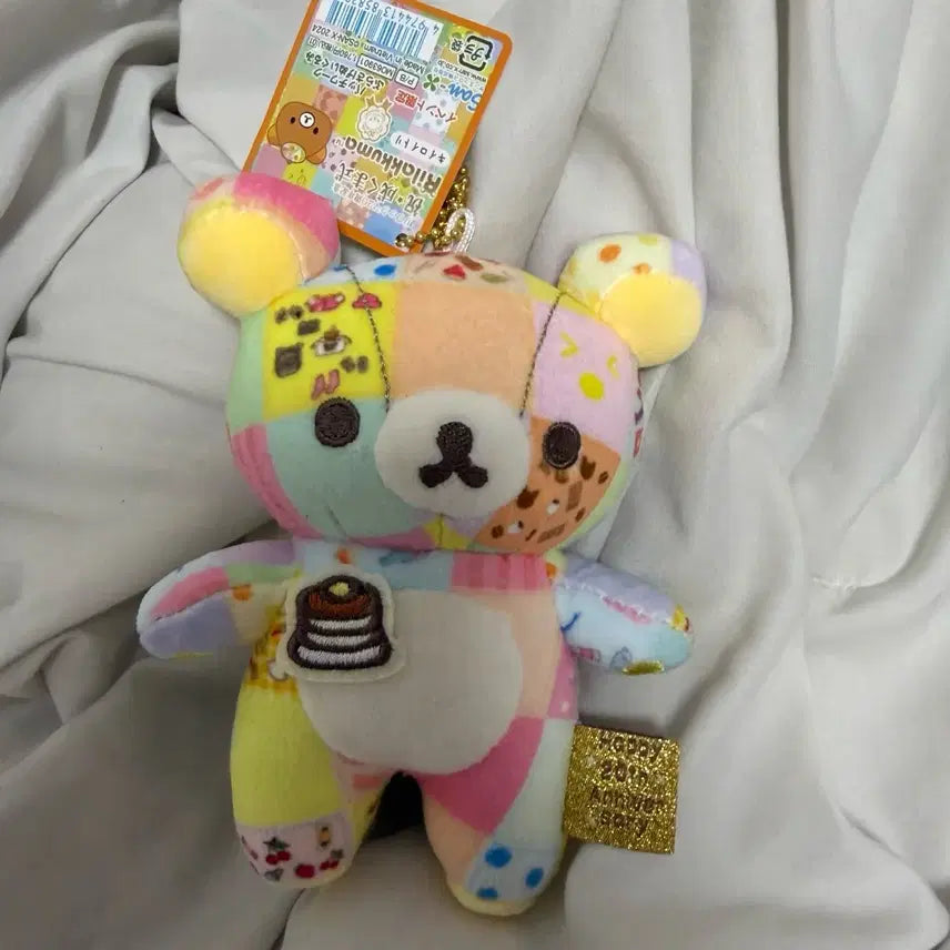 [BUNJANG] San-X Rilakkuma 20th Anniversary Patchwork Mascot Plush / 오늘만)산엑스 리락쿠마 20주년 기념 패치워크 마스코트 인형
