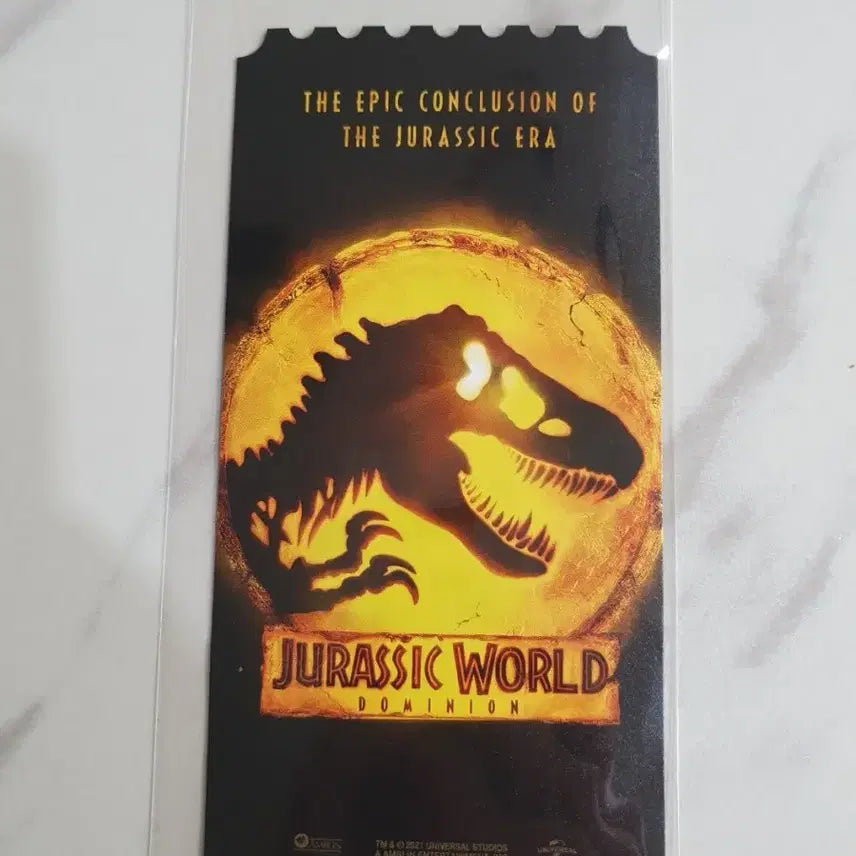 [BUNJANG] Jurassic World Dominion Megabox Special Edition Ticket / 오티 메가박스 쥬라기월드 도미니언