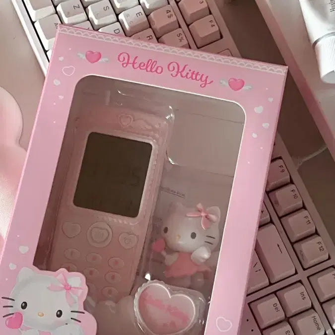 [BUNJANG] Sanrio Yumemir Taku Taku Desk Clock / 산리오 유메미루 탁상시계 키티 핸드폰 알람시계