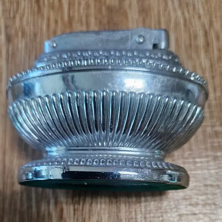 [BUNJANG] Vintage Silver Lighter Ashtray Set - Japanese Antique / 빈티지 은색 라이터 재떨이 세트  일제
