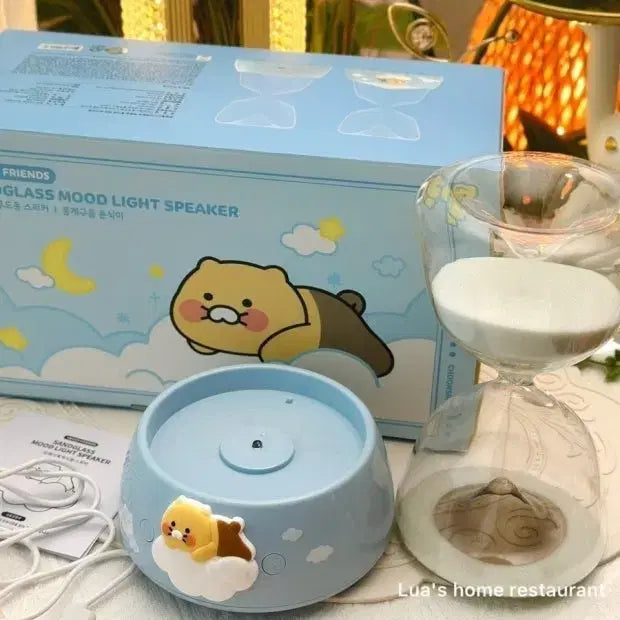[BUNJANG] Kakao Friends Chun-Sik Hourglass LED Mood Lamp Bluetooth Speaker / 카카오프렌즈 춘식이 모래시계 LED 무드등 블루투스 스피커