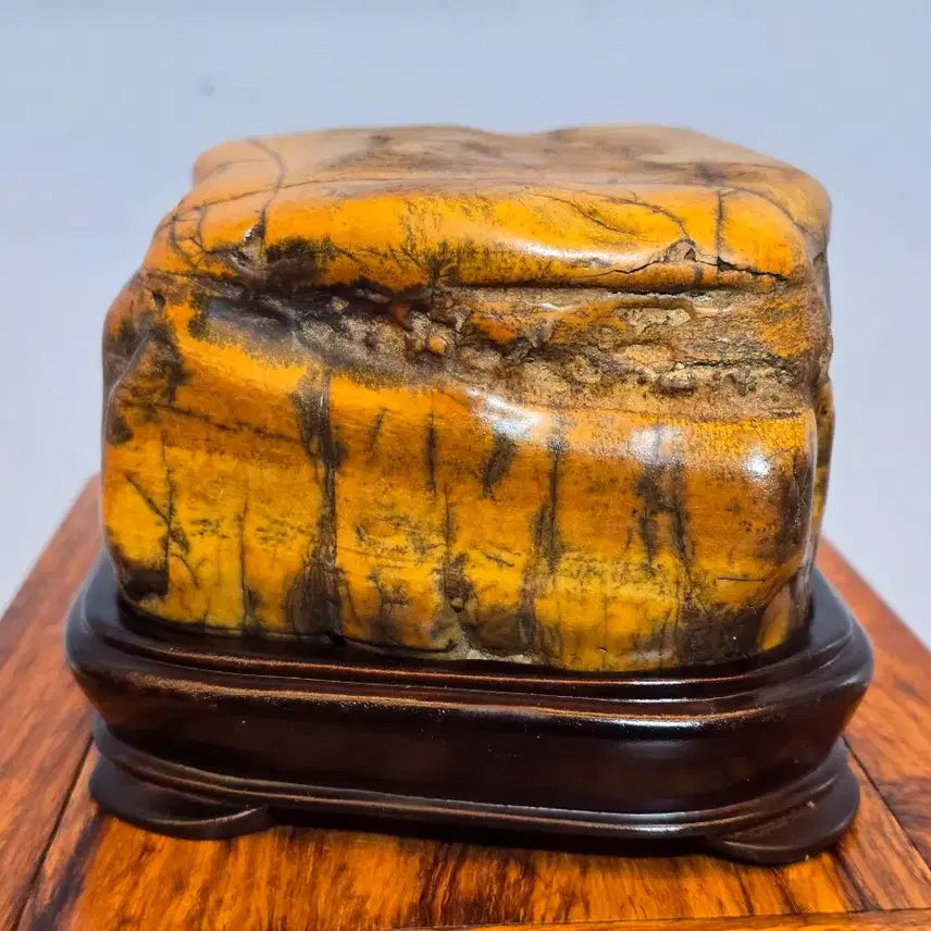 [BUNJANG] Chinese Scholar Rock (Suiseki) with Fantastic Color and Pattern / 26072820 컬러와 문양이 환상적인 중국 따와석 수석 팝니다