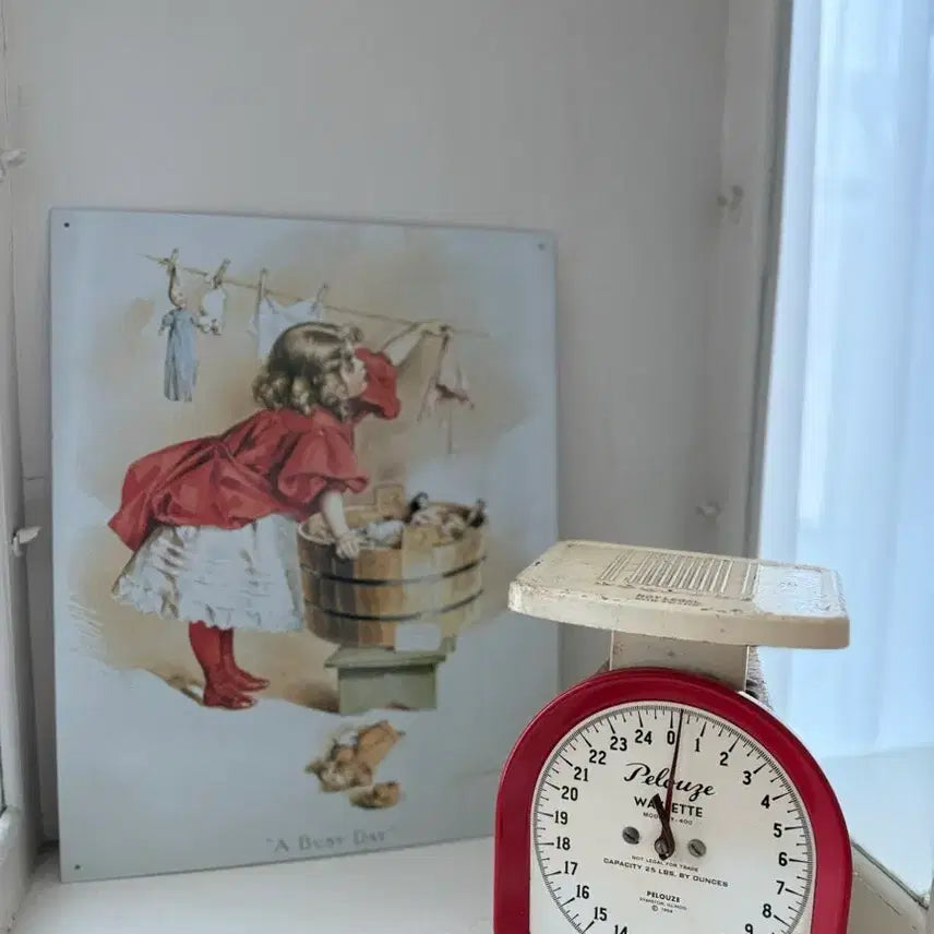 [BUNJANG] Vintage Red Scale / 빈티지 저울