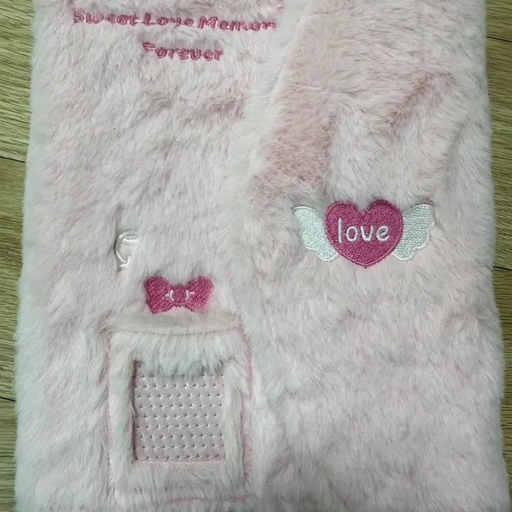 [BUNJANG] Fromable Pink Fur Binder / 프롬아블 핑크 털바인더