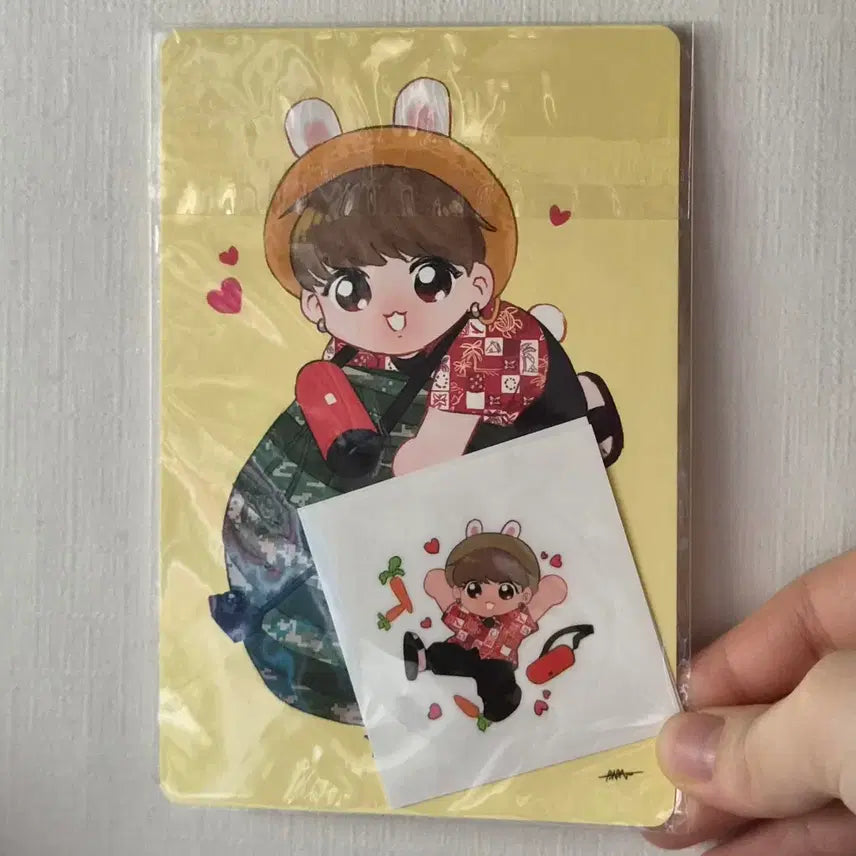 [BUNJANG] BTS Jungkook V Jimin J-Hope RM Suga Jin Bundle Set Stickers Postcards / 방탄 방탄소년단 bts 비공굿 스티커 엽서 정국 뷔 지민 제이홉 RM 슈가 진