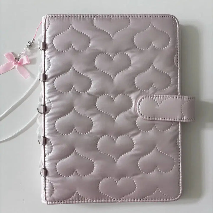 [BUNJANG] YourUniq Balletcore Binder Pink with Double-Sided Inserts / 유어유닝 발레코어 바인더 핑크 양면속지 포함 바인더 대지