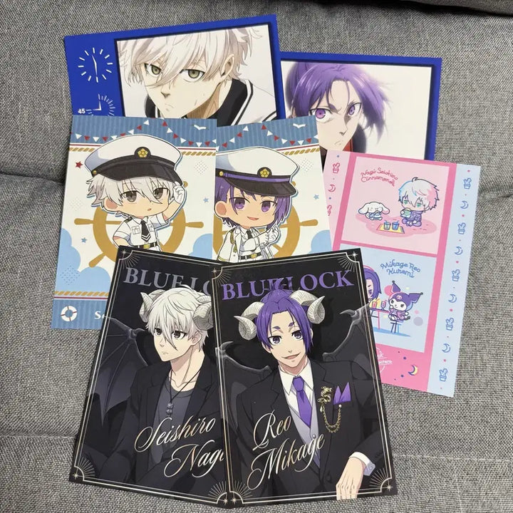 [BUNJANG] Blue Lock Nagi Seishiro &amp; Mikage Reo Postcard Bundle Set / 블루록 나기 세이시로 미카게 레오 엽서 일괄