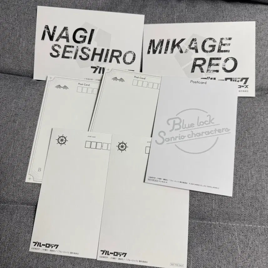 [BUNJANG] Blue Lock Nagi Seishiro &amp; Mikage Reo Postcard Bundle Set / 블루록 나기 세이시로 미카게 레오 엽서 일괄