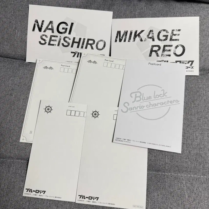[BUNJANG] Blue Lock Nagi Seishiro &amp; Mikage Reo Postcard Bundle Set / 블루록 나기 세이시로 미카게 레오 엽서 일괄