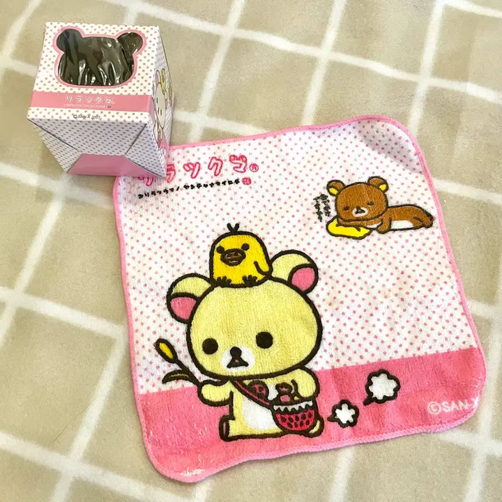 [BUNJANG] Vintage Rilakkuma Korilakkuma Mini Hand Towel / 고전 리락쿠마 코리락쿠마 미니 핸드 타월 / 손수건