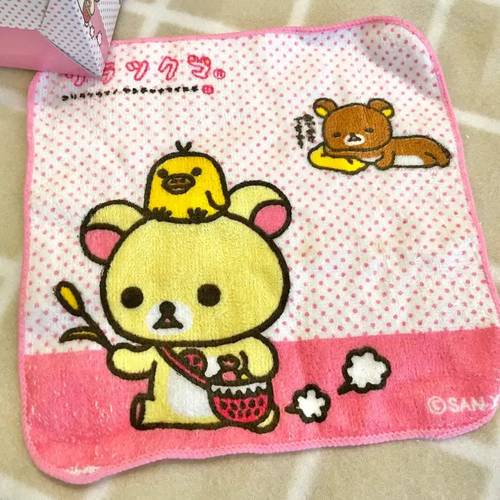 [BUNJANG] Vintage Rilakkuma Korilakkuma Mini Hand Towel / 고전 리락쿠마 코리락쿠마 미니 핸드 타월 / 손수건