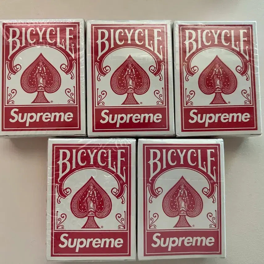 [BUNJANG] Supreme Bicycle Collaboration Poker Card Set Bundle / 슈프림 미니포카카드 팝니다