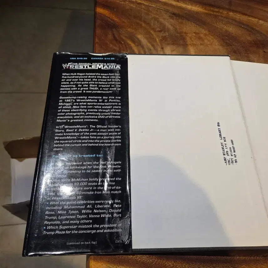 [BUNJANG] WWF WrestleMania Official Inside Story DVD / WWF 레슬매니아 DVD 공식 인사이드 스토리 부뢰cd없음