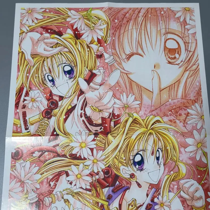[BUNJANG] Kamikaze Kaitou Jeanne Ribbon Magazine Supplement Poster Jeanne ver. (2000) / [포스터/굿즈] 고전 신의괴도잔느 2000년 리본 잡지 부록 잔느 ver
