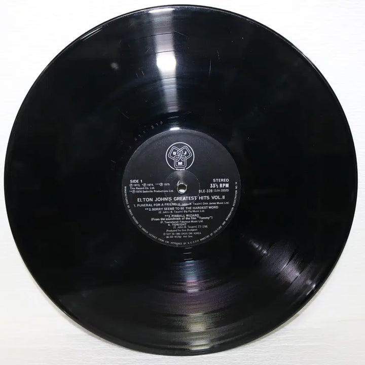 [BUNJANG] Elton John Greatest Hits Vol.2 LP Vinyl Record (1980) / [NO.6211] ELTON JOHN (GREATEST HITS Vol.2)LP음반