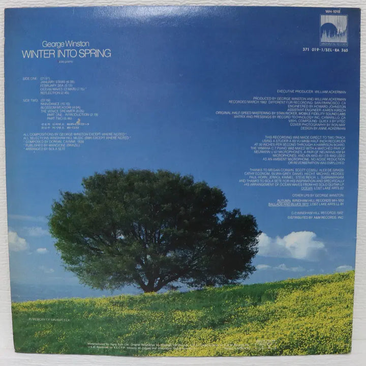 [BUNJANG] George Winston Winter into Spring LP Vinyl Record / [NO.6213] GEORGE WINSTON (WINTER INTO SPRING) LP음반
