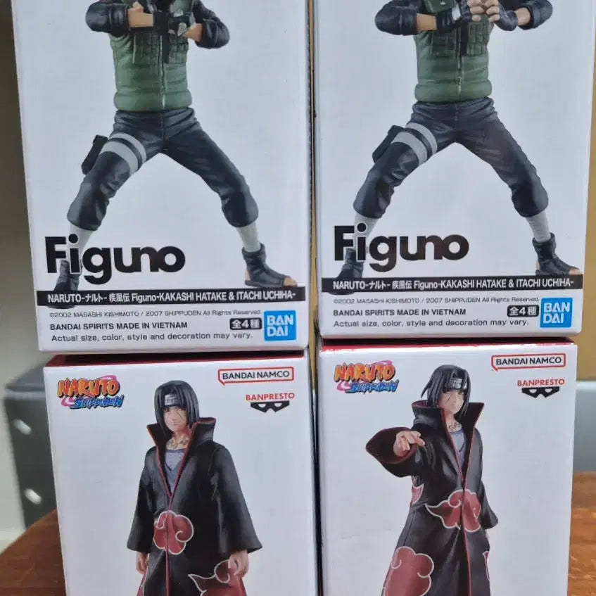 [BUNJANG] Naruto Shippuden Pignono Figure Kakashi/Itachi (A,B,C,D) - Sealed Full Set / 미개봉 풀셋)) 나루토 질풍전 피그노 피규어 카카시/이타치(a,b,c,d)