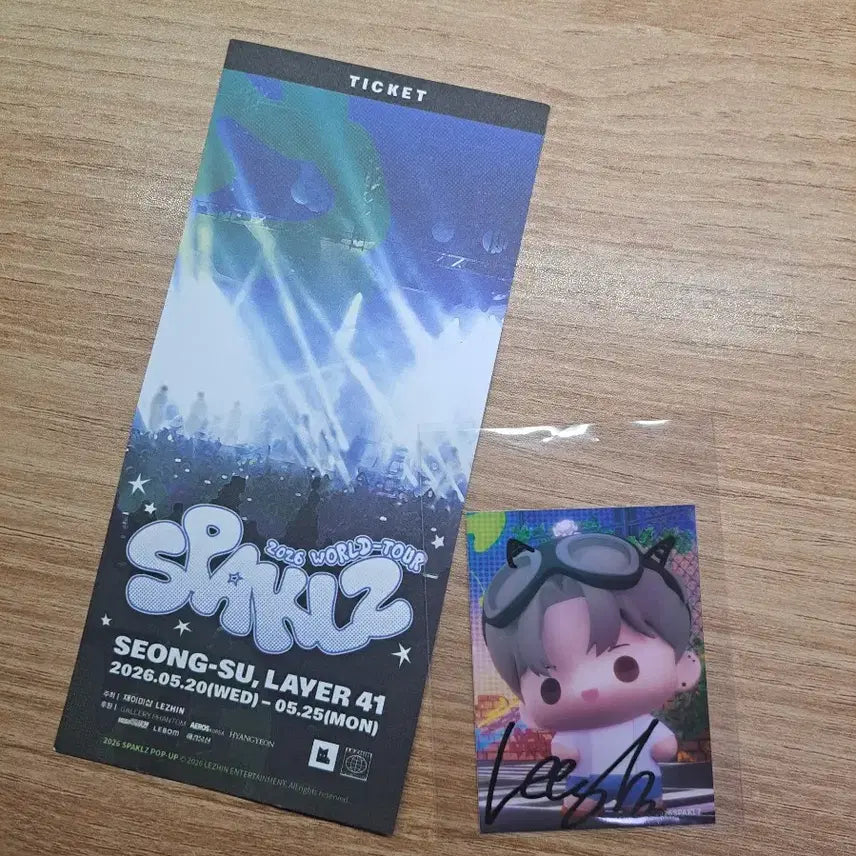 [BUNJANG] Sparkles Seoul Unsleep Lee Seung-hyun Entrance Ticket / 레진코믹스 스파클즈 언슬립 이승현 뽀시래기 입장특전 티켓