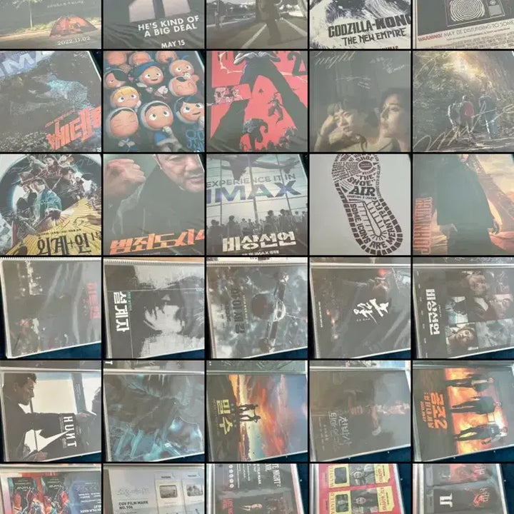 [BUNJANG] Movie A3 Poster, Art Card, Film Mark Set with Binder / 영화 A3 포스터20매+아트카드10+필름마크10 바인더 일괄 양도 판매 굿즈 특전 시그니처