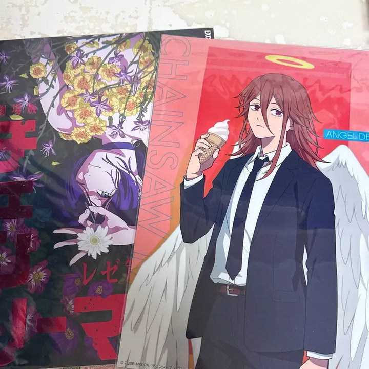 [BUNJANG] Chainsaw Man Legi &amp; Angel Devil Ichiban Kuji Poster Bundle Set / (일괄) 체인소맨 레제 4주차 특전 천사의 악마 이치방쿠지 포스터