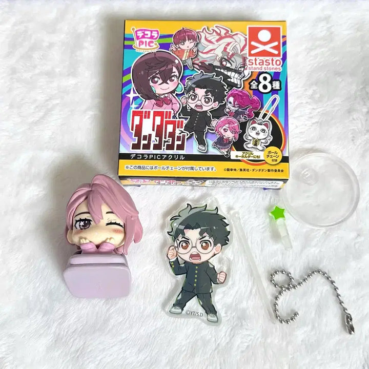 [BUNJANG] Dandadan Aira Onemutan Figure Okalung Acrylic Stand Bundle Set / (일괄) 단다단 가챠 아이라 오네무탄 피규어 오카룽 아크릴 스탠드