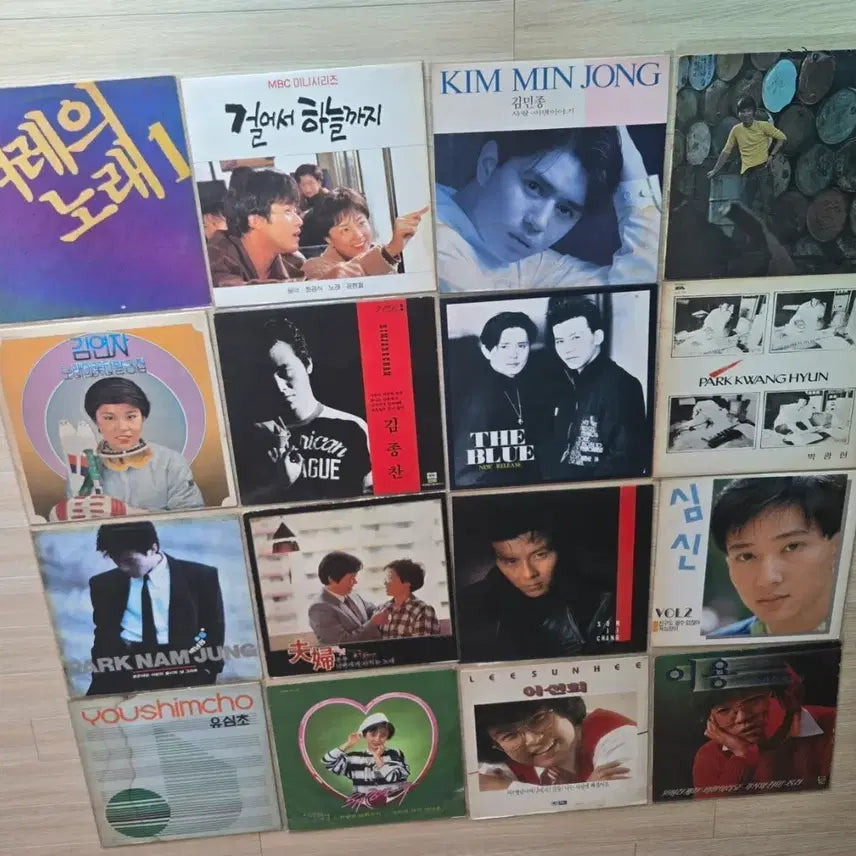 [BUNJANG] Korean Music Records 16-Piece Bundle Set / 가요 lp 16장