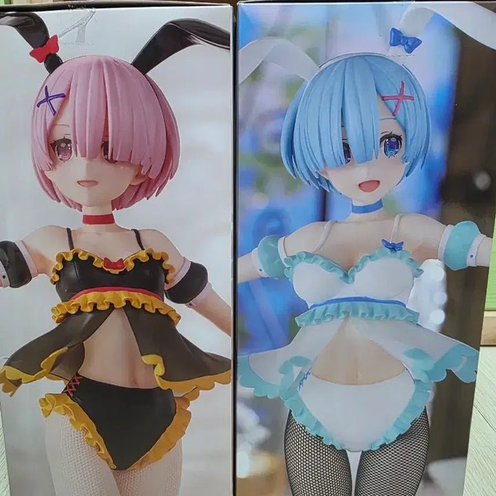 [BUNJANG] Furyu Re:Zero Bicute Bunnies Airy Bunny Girl Rem &amp; Ram Figure / 후류 리제로 re:제로 bicute bunnies 에어리 바니걸 렘,람 피규어