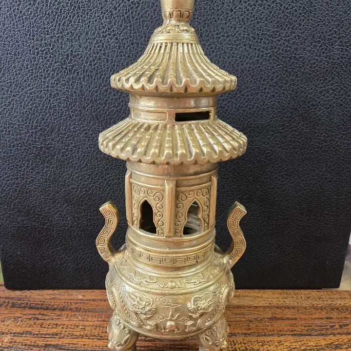 [BUNJANG] Bronze Incense Burner with Dragon Motif / 동 향로