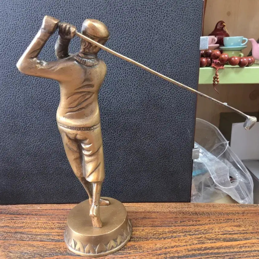 [BUNJANG] Bronze Golf Player Statue / 골프 선수 동브론즈상