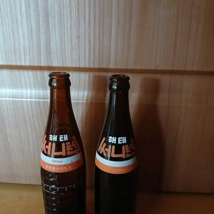 [BUNJANG] Vintage Sunny-Ten 350ml Glass Bottles (Set of 2) / 오랜된 써니턴 공병.