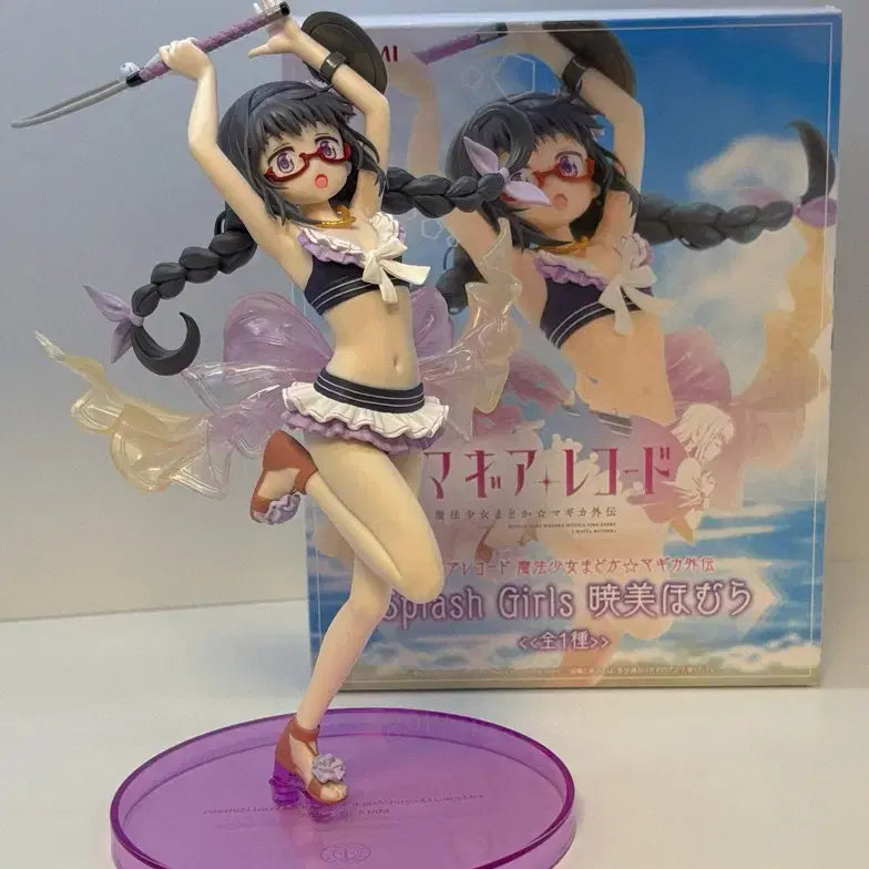 [BUNJANG] Puella Magi Madoka Magica Homura Akemi Figure (Konami Splash Girls Swimsuit Ver.) / 마법소녀 마도카 마기카 아케미 호무라 피규어 마마마 미소녀 코나미 스플래시 걸즈 수영복