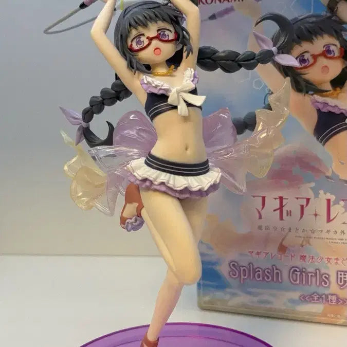 [BUNJANG] Puella Magi Madoka Magica Homura Akemi Figure (Konami Splash Girls Swimsuit Ver.) / 마법소녀 마도카 마기카 아케미 호무라 피규어 마마마 미소녀 코나미 스플래시 걸즈 수영복