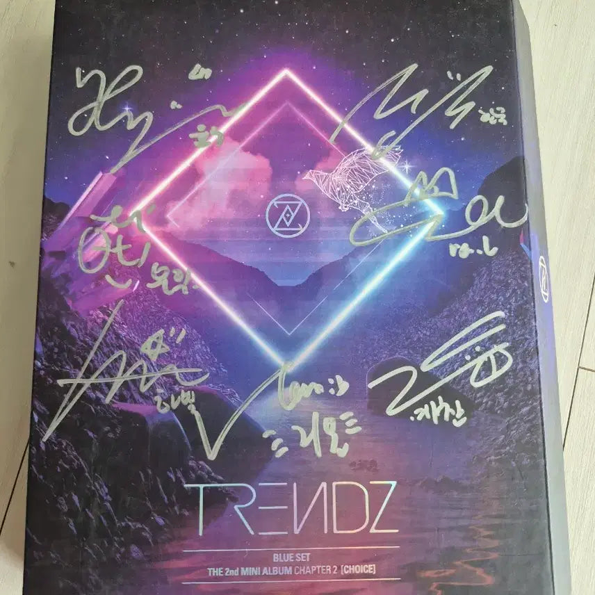 [BUNJANG] TRENDZ "BLUE SET" 2nd Mini Album CD (Autographed) / 친필사인 트렌드지 TRENDZ BLUE SET 2집 미니앨범 CD