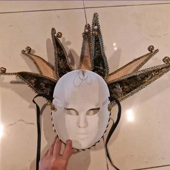 [BUNJANG] Venetian Handmade Masquerade Mask for Parties, Halloween, Photoshoots, and Performances / 베네치아 수공예 수제품 파티 가면 할로윈 촬영 공연 소품 로판 가면
